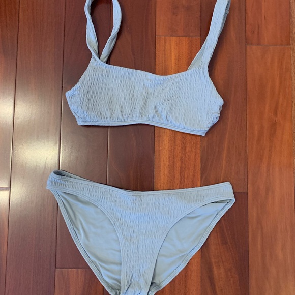 aerie Other - Aerie Smocked Bikini SMALL TOP MEDIUM BOTTOM